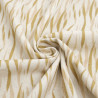 Viscosa e lino stampato Indiana verde e beige - Maison Klem