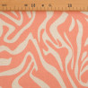 Natural Pink "Flow" Printed Linen Viscose - Maison Klem