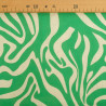 Bedruckte Viskose-Leinen-Stoffe „Flow“ in Naturgrün – Maison Klem