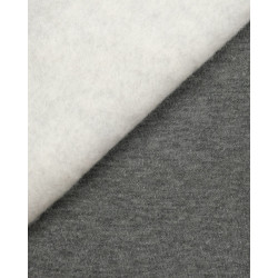 Sweat Epais Molleton Léo Gris Chiné - Maison Klem