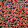Viscose Mélangée Imprimé Palma Rouge Marine - Maison Klem