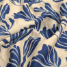 Viscose Mélangée Imprimé Romie Indigo Ecru - Maison Klem