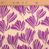 Viscose Mélangée Imprimé Romie Beige Violet - Maison Klem