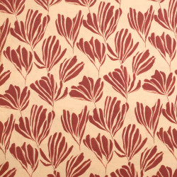 Romie Terracotta Beige Printed Viscose Blend - Maison Klem