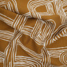 Viscose Mélangée Imprimé Méline Ocre - Maison Klem