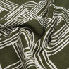 Viscose-mix met print, Méline, kaki - Maison Klem