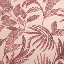 Viscose Mélangée Imprimé Marie Rose Ecru Rosé - Maison Klem
