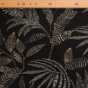 Viscosa mezclada, estampado «Marie», negro y crudo - Maison Klem
