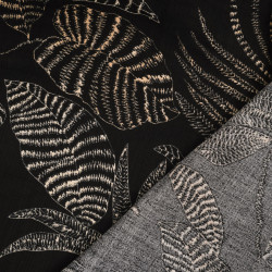 Viscose Mélangée Imprimé Marie Noir Ecru - Maison Klem