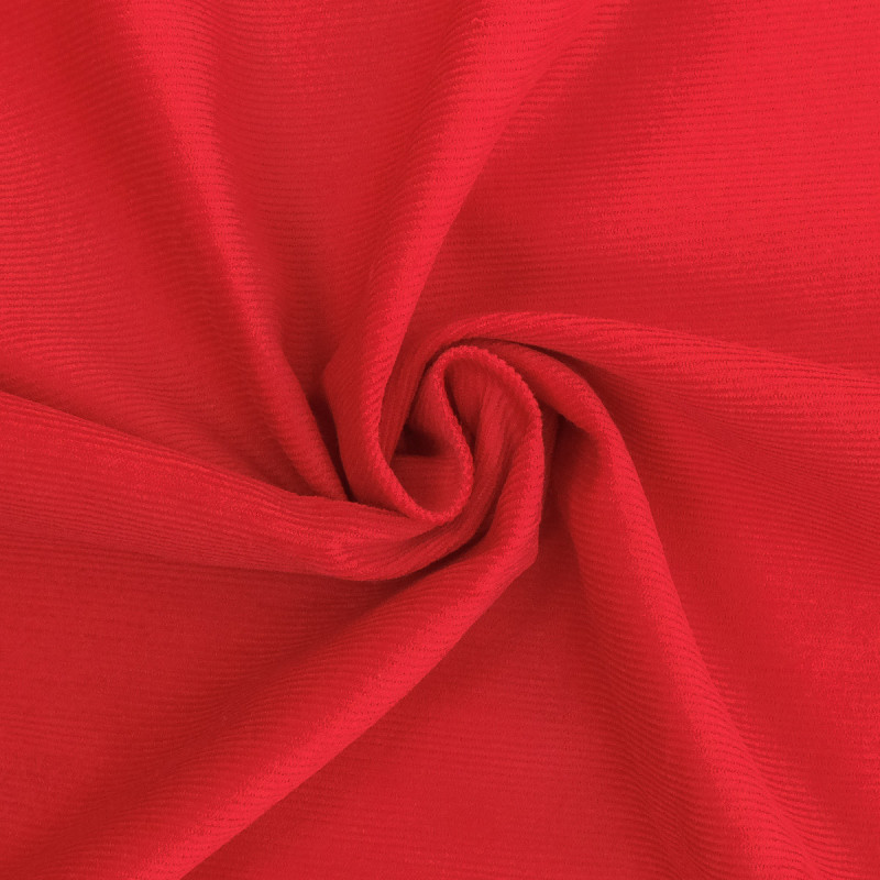 Velours Milleraies Rouge - Auguste - Maison Klem