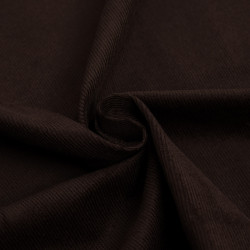 Cacao-Colored Ribbed Velvet - Auguste - Maison Klem
