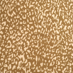 Coffee Leopard-Print Viscose Poplin - Maison Klem