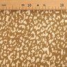 Coffee Leopard-Print Viscose Poplin - Maison Klem
