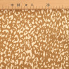 Popeline de Viscose Imprimée Léopard Light Coffee - Maison Klem