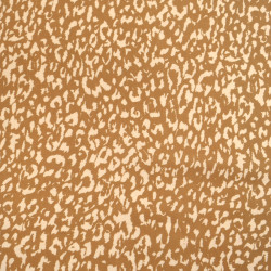 Popeline de Viscose Imprimée Léopard Light Coffee - Maison Klem