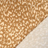 Light Coffee Leopard-Print Viscose Poplin - Maison Klem