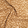 Light Coffee Leopard-Print Viscose Poplin - Maison Klem