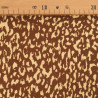 Cocoa-Colored Leopard-Print Viscose Poplin - Maison Klem