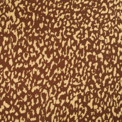 Viscosepopeline met luipaardprint in de kleur cacao - Maison Klem