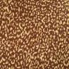 Popelina de viscosa con estampado de leopardo color cacao - Maison Klem