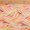 Pink and Orange Zebra-Print Viscose Poplin - Maison Klem
