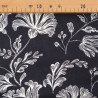 Black and White "Victoire" Printed Viscose Poplin - Maison Klem