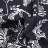 Popeline di viscosa stampato "Victoire" nero e bianco - Maison Klem