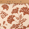 Popeline de Viscose Imprimée Victoire Cacao Beige - Maison Klem