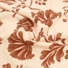 Bedrukte viscose-popeline Victoire, cacao-beige - Maison Klem