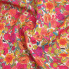 Tania Fuchsia-Orange Printed Viscose Poplin - Maison Klem