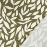 Manon Khaki Ecru Printed Viscose Poplin - Maison Klem