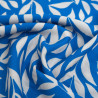 Manon Blue and Ecru Printed Viscose Poplin - Maison Klem