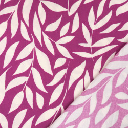 Manon Plum Ecru Printed Viscose Poplin - Maison Klem