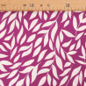 Popeline de Viscose Imprimée Manon Prune Ecru - Maison Klem