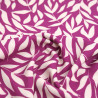 Manon Plum Ecru Printed Viscose Poplin - Maison Klem