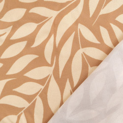 Popeline de Viscose Imprimée Manon Prune Ecru - Maison Klem