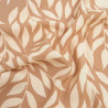 Popelina de viscosa estampada «Manon» en color ciruela y crudo - Maison Klem