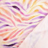 Purple and Pink Zebra-Print Viscose Poplin - Maison Klem
