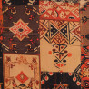 Popeline de Viscose Imprimée Ethnic Ocre Cacao - Maison Klem
