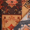 Popeline de Viscose Imprimée Ethnic Ocre Cacao - Maison Klem