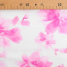 Popeline de Viscose Imprimée Aquarela Rose Violet - Maison Klem
