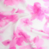 Popeline de Viscose Imprimée Aquarela Rose Violet - Maison Klem