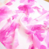 Popeline de Viscose Imprimée Aquarela Rose Violet - Maison Klem