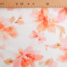 Popeline de Viscose Imprimée Aquarela Corail - Maison Klem