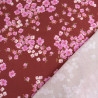 Popeline de Viscose Imprimée Bloom Mauve Prune - Maison Klem