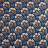 Alice Orange Indigo Printed Viscose Poplin - Maison Klem