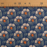 Alice Orange Indigo Printed Viscose Poplin - Maison Klem