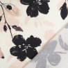 Printed Viscose Poplin, Maria Rose, Powdery Black - Maison Klem
