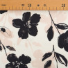 Printed Viscose Poplin, Maria Rose, Powdery Black - Maison Klem