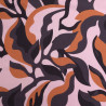 Printed Viscose Poplin in Solie Powder Pink and Terracotta - Maison Klem